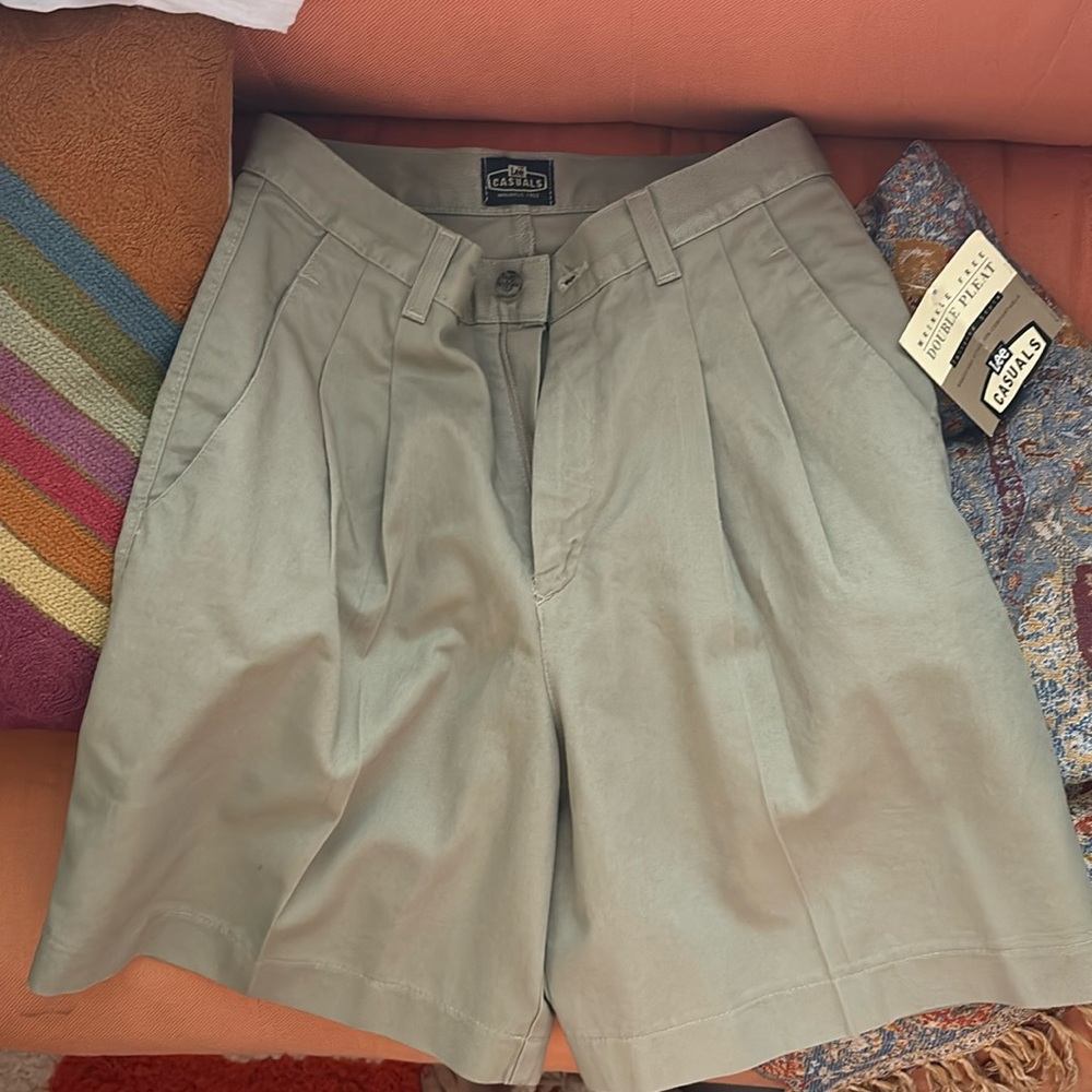 Lee casuals double pleat wrinkle free shorts